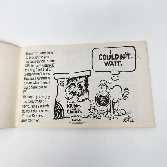 Vtg 1987 Grimms Furry Tails Comics Book Purina Kibbles Chunks Dog Food Promo - Picture 6 of 14